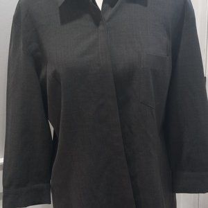 Gap Wool Blend Women Button Up Shirt Size Large